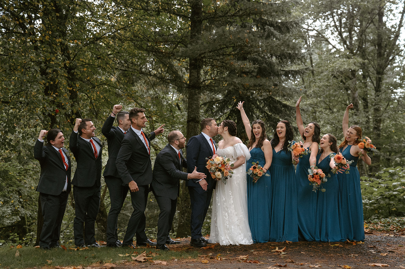 Misty Bridal Veil Lakes Wedding in the Gorge  Madeline Rose Photography Co.