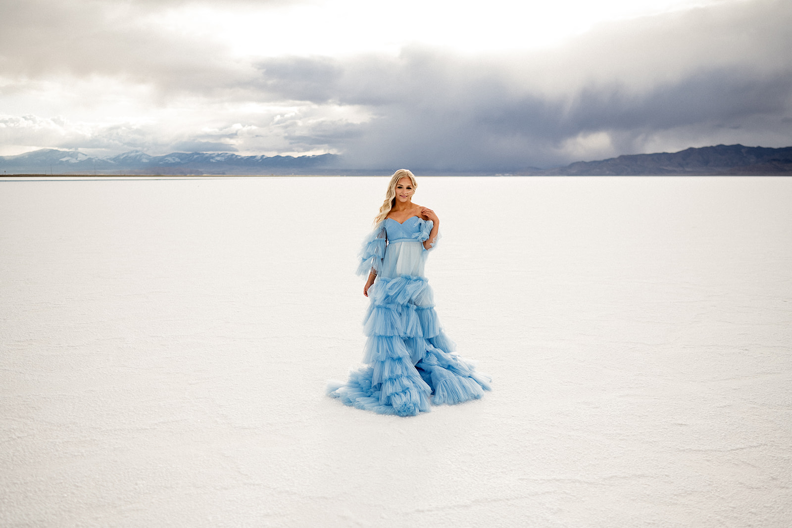 blue reflective dress Shop the Elegant Reva Gown in Light Blue