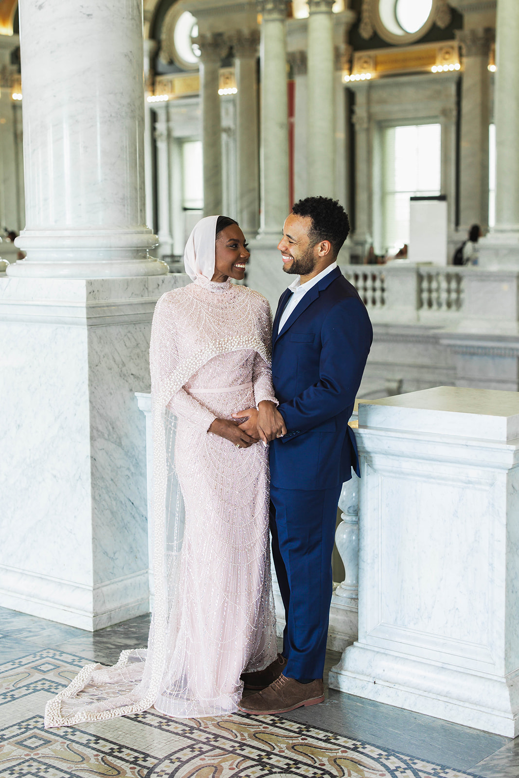 sachin and babi light blue dress Maymont Spring Engagement Photography in Richmond - Virginia Wedding Photo  & Video Team