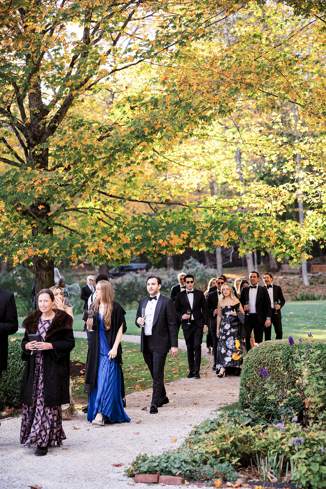 Guests enter the ceremony space.