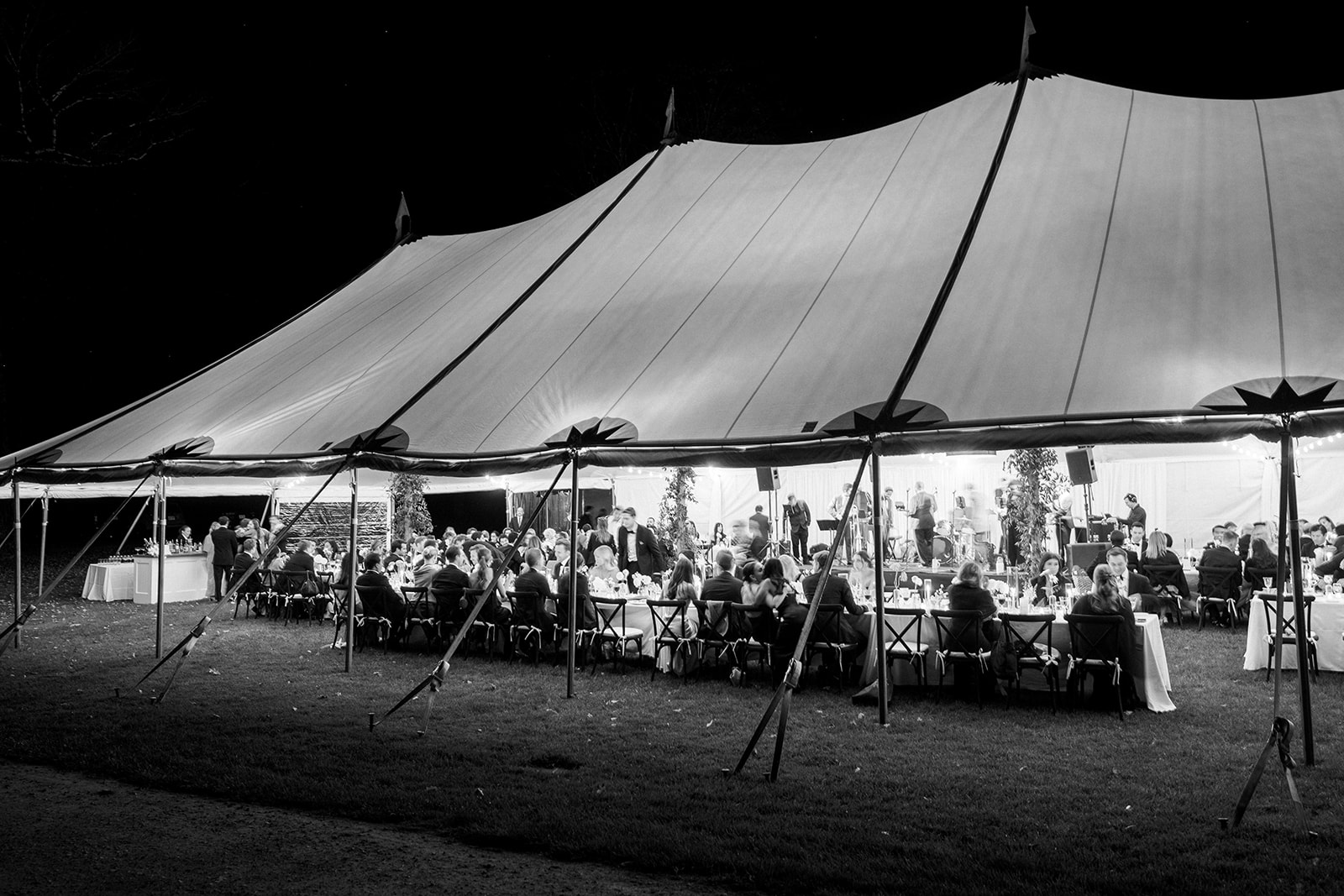 Tent from far away.
