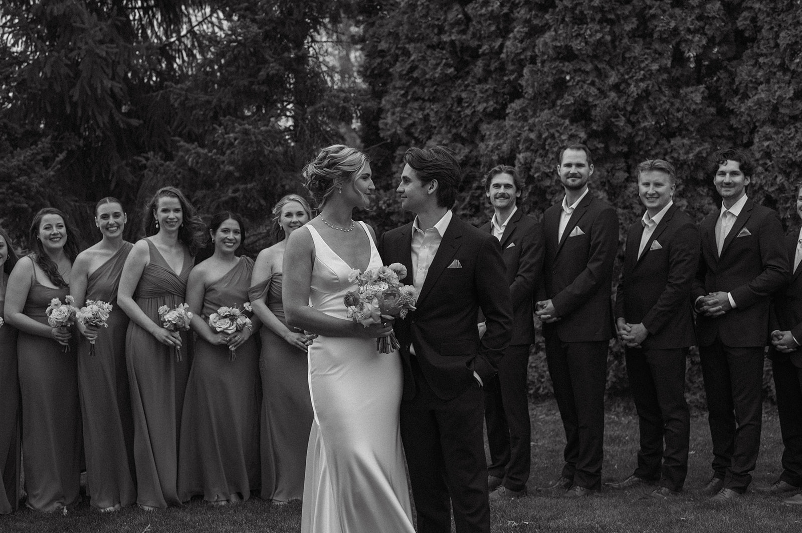 bridesmaid dresses ann arbor Zelda Charming A-Line Slit Floor Length Chiffon Bridesmaid Dresses, Burnt Orange