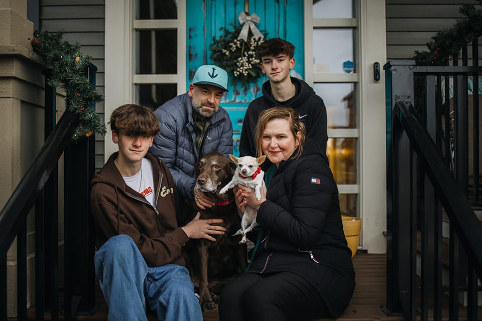 Family portrait with pets by Moe Najim