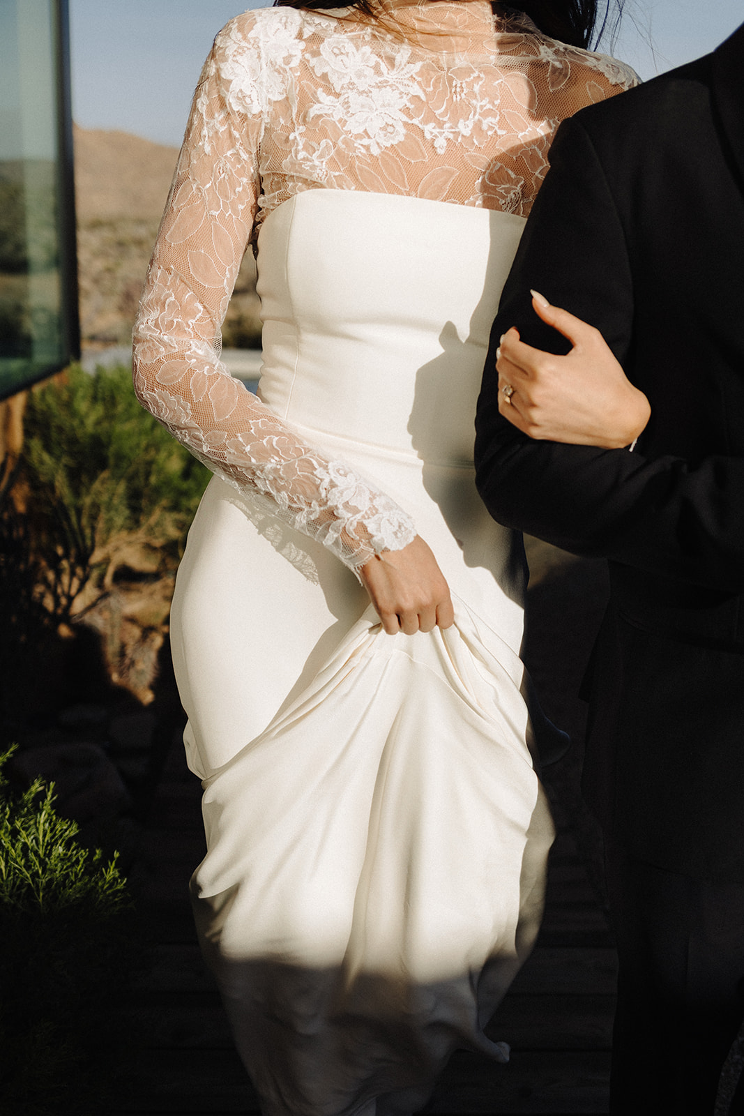 wedding dresses nyc Rue  Blanche Bridal perfectly outlines the figure Designer Loft Bridal